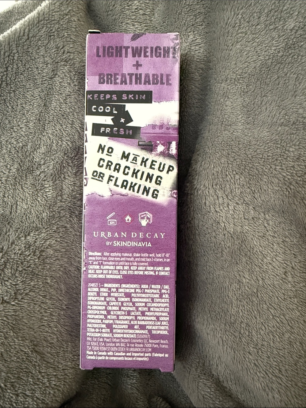 Urban Decay Purple No-Makeup Setting Spray Box - Picture 2 of 3